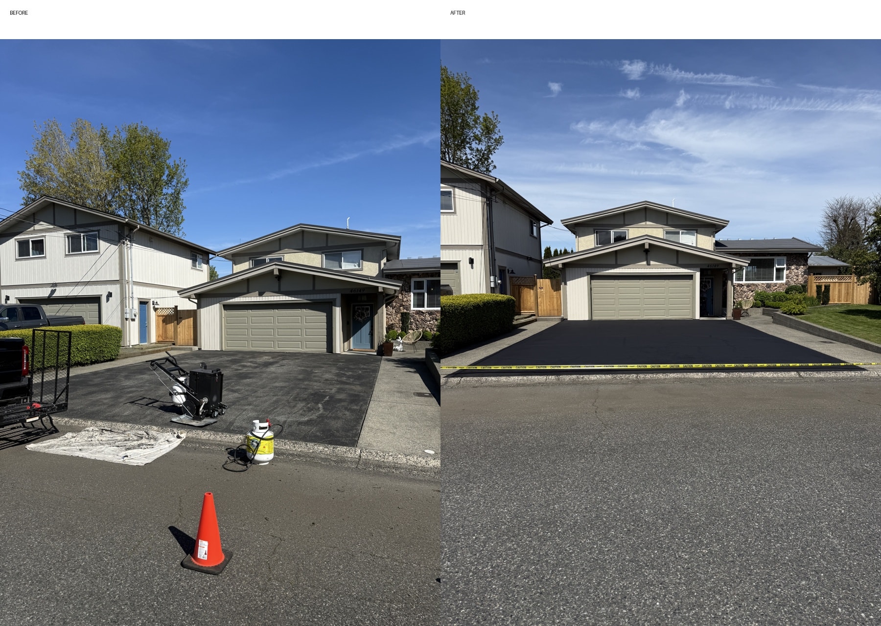 Driveway repair and asphalt resurfacing